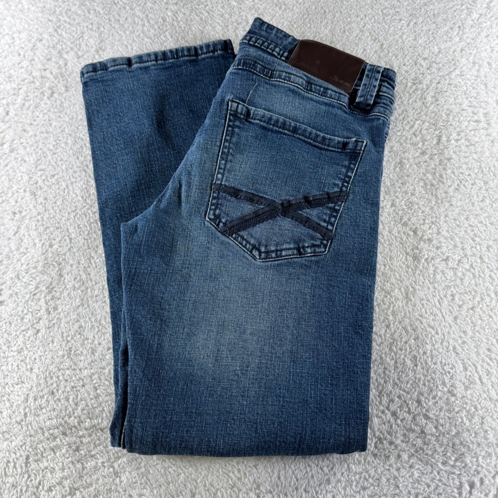 Axel Men's 30 X 30 Slim Boot Cut Stretch Comfort Button Zip Closure Denim Jeans